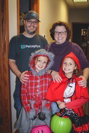 Perceptyx office on Halloween