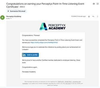 Certifications